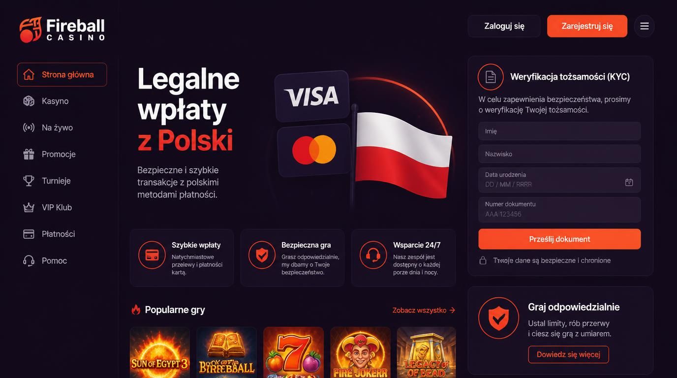 Ilustracja kart Visa i Mastercard oraz procesu weryfikacji KYC